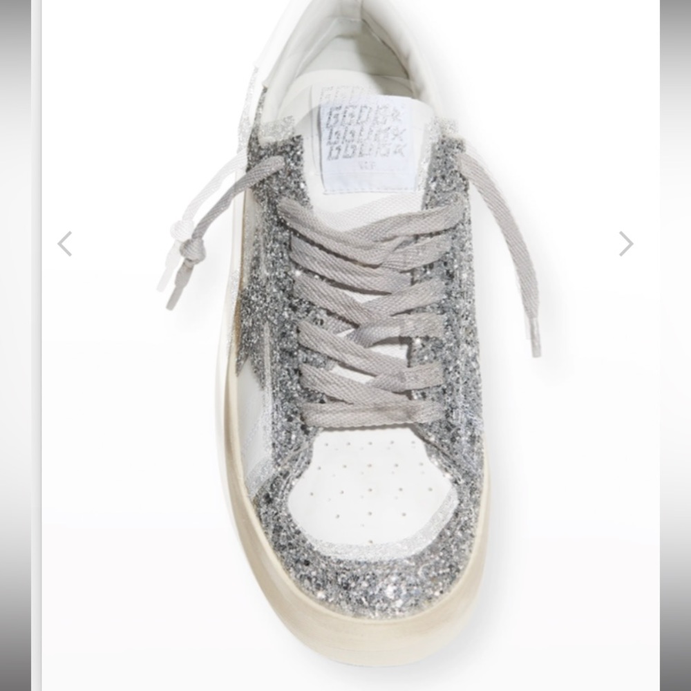 Golden Goose Stardan Glitter Low-Top Sneakers Size 38 - Picture 3 of 13